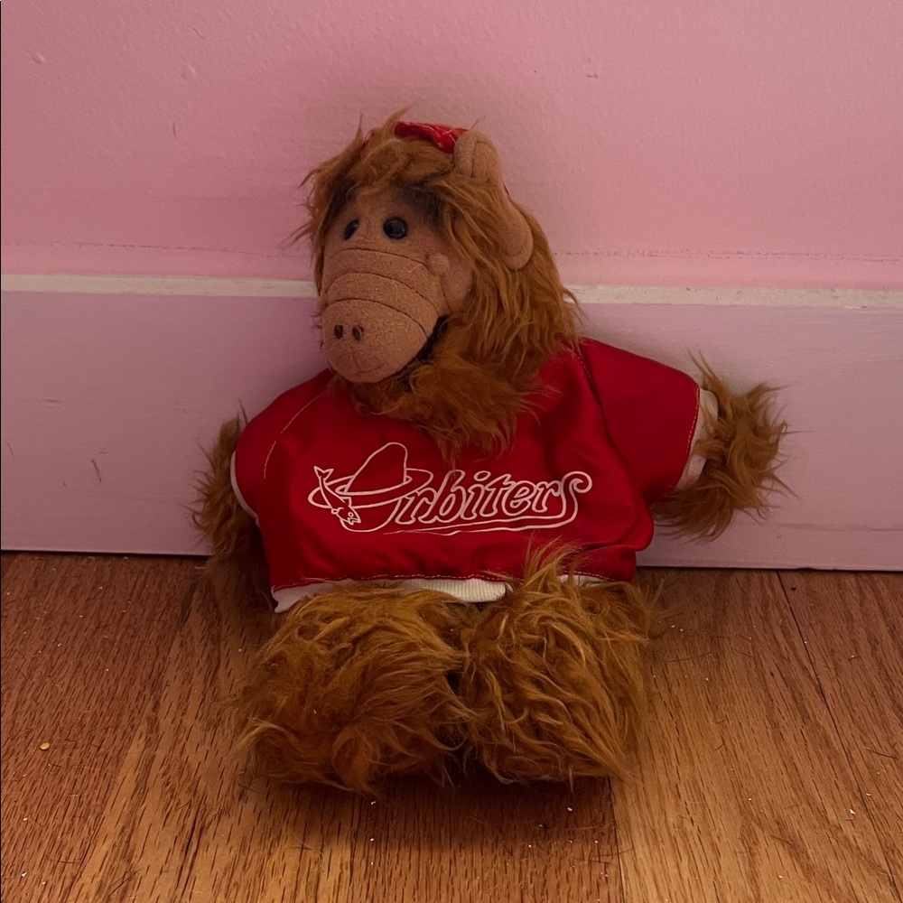 ALF Plush Toy in Red 'Orbiters' Shirt